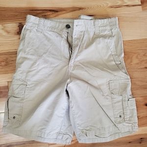 Redhead brand mens khaki cargo shorts size 34